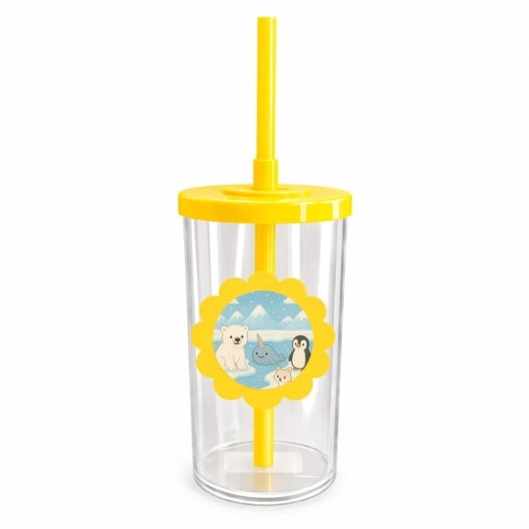Copo Short Drink Flor Personalizado Animais do Ártico