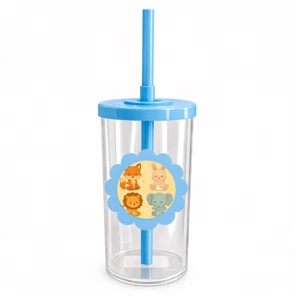 Copo Short Drink Flor Personalizado Animais Fofinhos Baby
