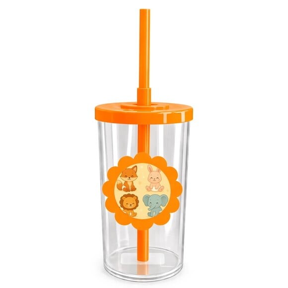 Copo Short Drink Flor Personalizado Animais Fofinhos Baby