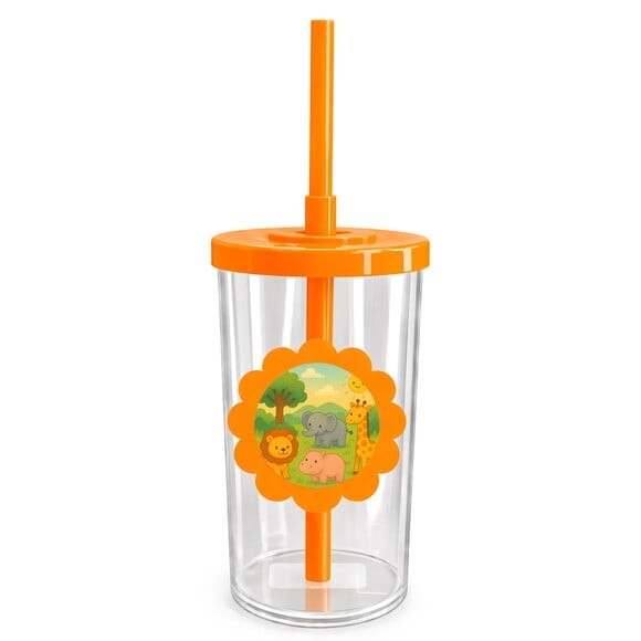Copo Short Drink Flor Personalizado Animais Selvagens