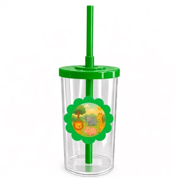 Copo Short Drink Flor Personalizado Animais Selvagens