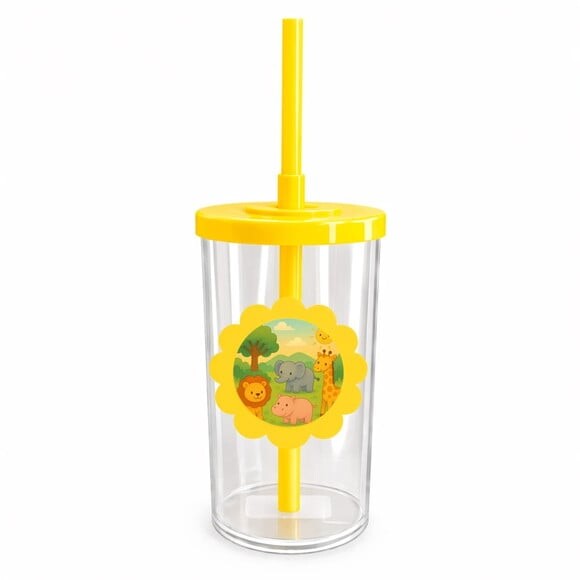 Copo Short Drink Flor Personalizado Animais Selvagens