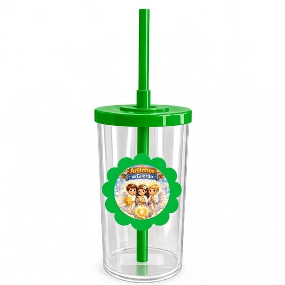 Copo Short Drink Flor Personalizado Anjinhos da Guarda