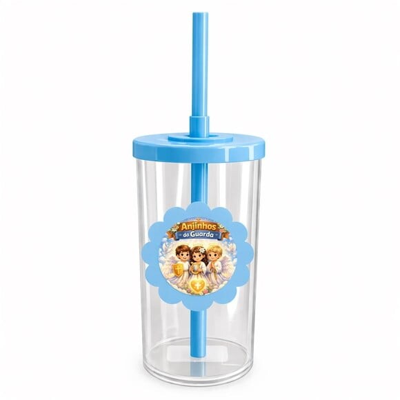 Copo Short Drink Flor Personalizado Anjinhos da Guarda