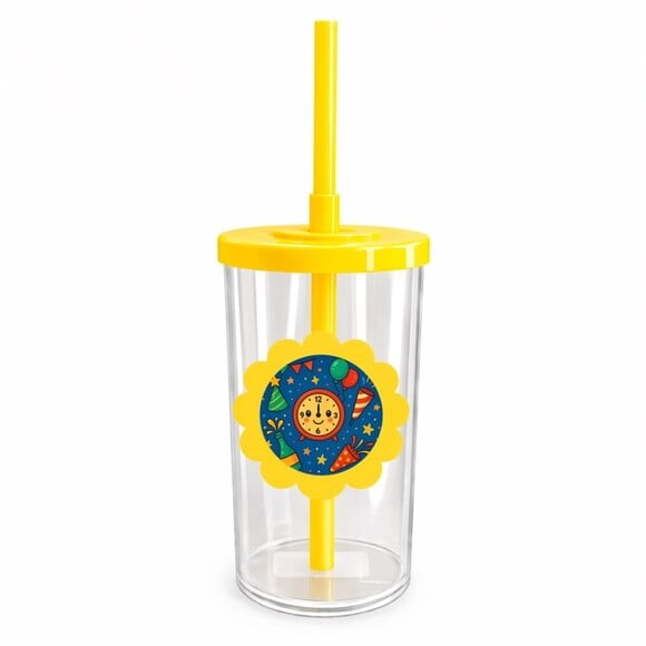 Copo Short Drink Flor Personalizado Ano Novo