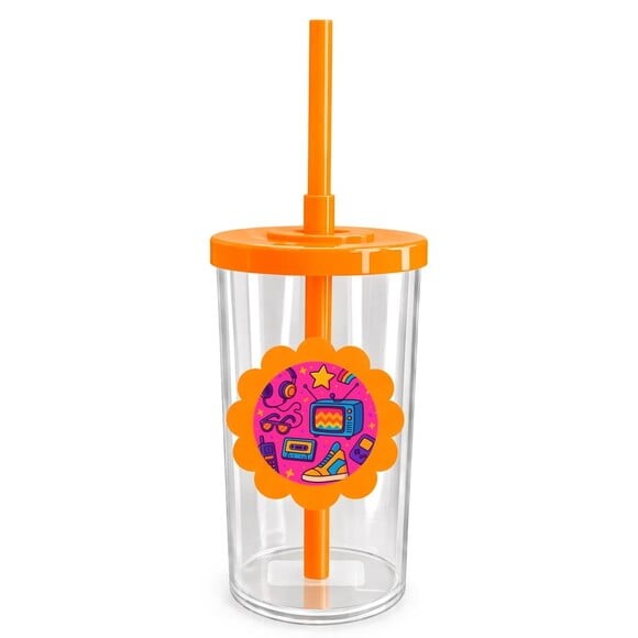 Copo Short Drink Flor Personalizado Anos 80