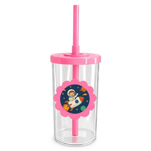 Copo Short Drink Flor Personalizado Aventura Espacial