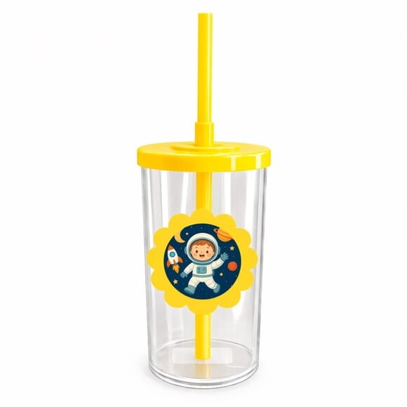 Copo Short Drink Flor Personalizado Astronauta