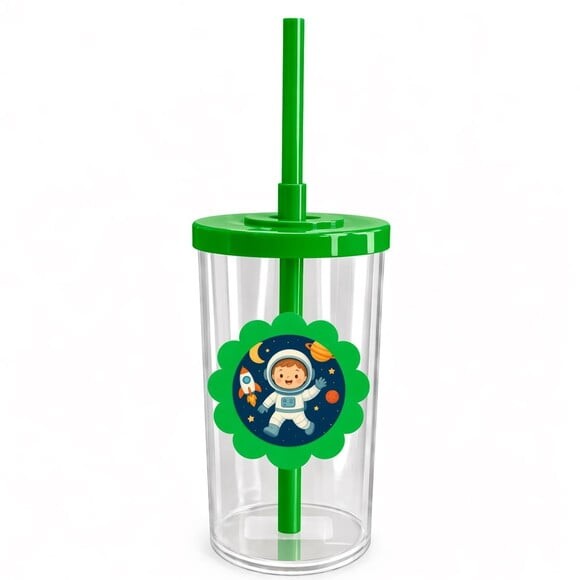 Copo Short Drink Flor Personalizado Astronauta