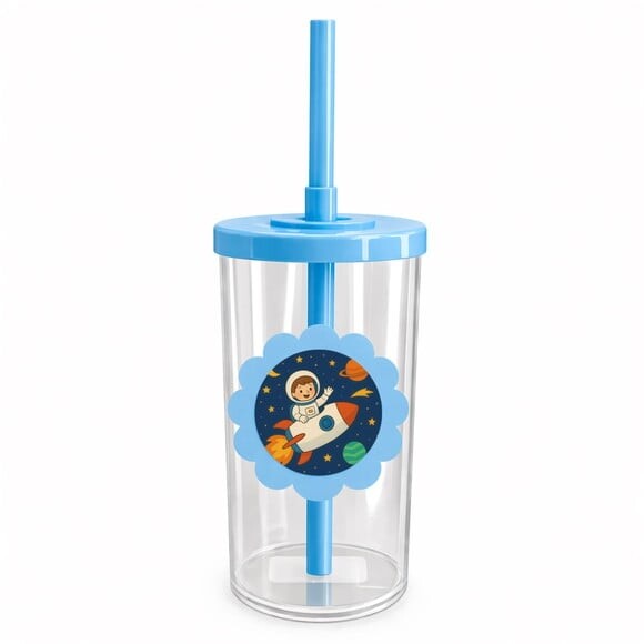 Copo Short Drink Flor Personalizado Aventura Espacial