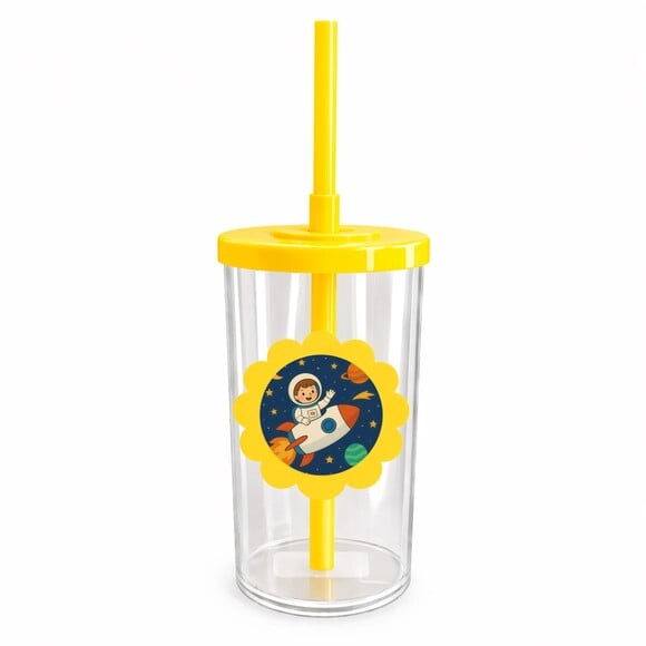 Copo Short Drink Flor Personalizado Aventura Espacial