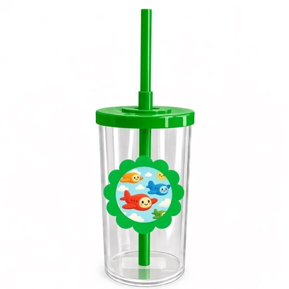 Copo Short Drink Flor Personalizado Aviões