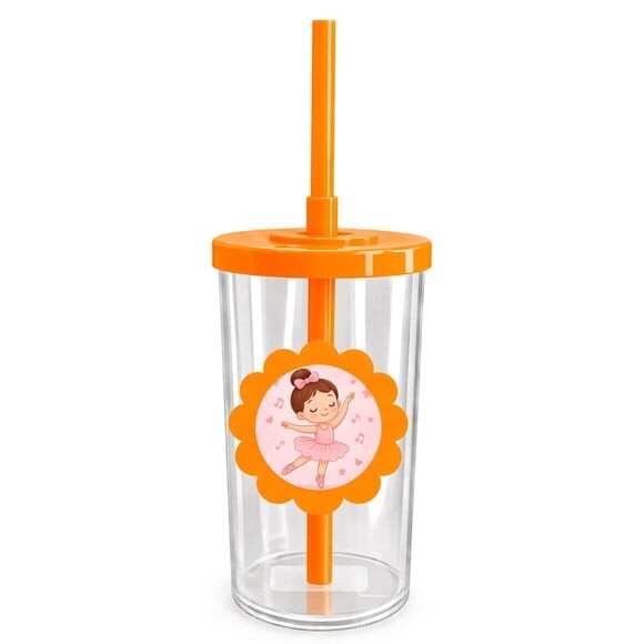Copo Short Drink Flor Personalizado Bailarina