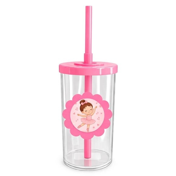 Copo Short Drink Flor Personalizado Bailarina