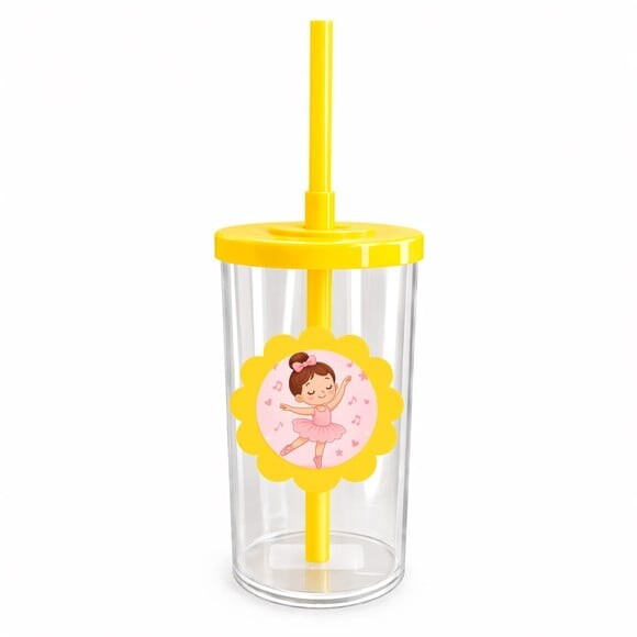 Copo Short Drink Flor Personalizado Bailarina