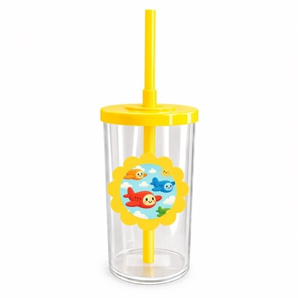 Copo Short Drink Flor Personalizado Aviões