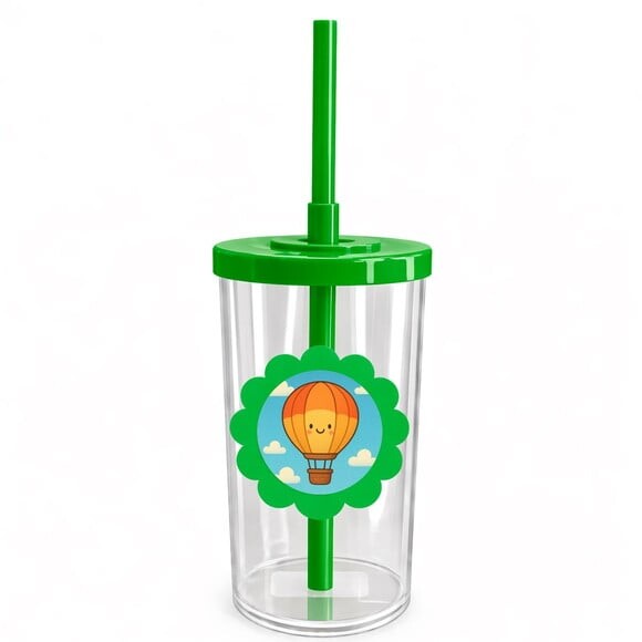 Copo Short Drink Flor Personalizado Balão de Ar Quente