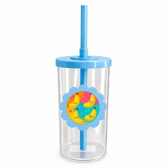 Copo Short Drink Flor Personalizado Bananas Divertidas