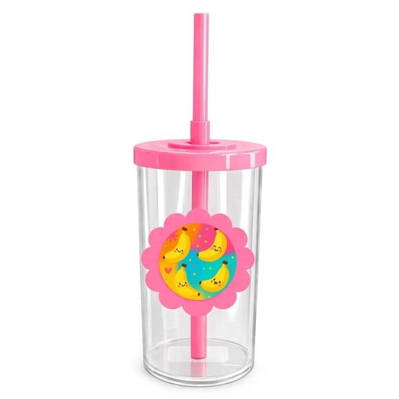 Copo Short Drink Flor Personalizado Bananas Divertidas