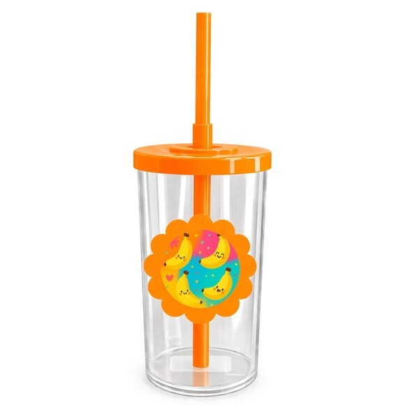 Copo Short Drink Flor Personalizado Bananas Divertidas