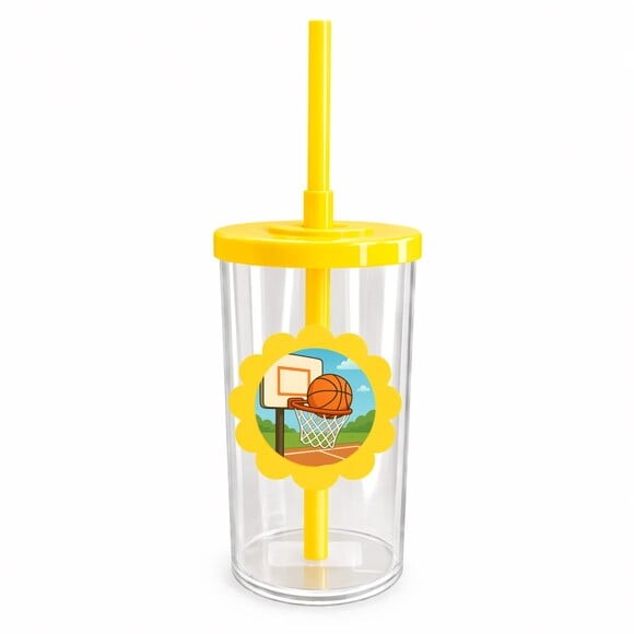 Copo Short Drink Flor Personalizado Basquete