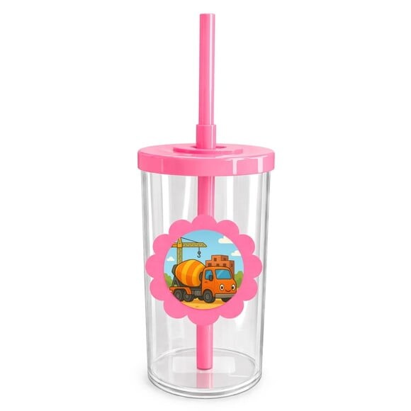 Copo Short Drink Flor Personalizado Betoneira