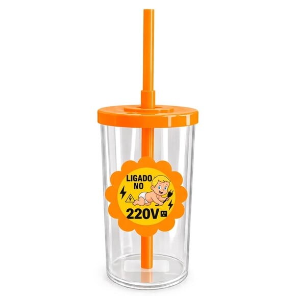 Copo Short Drink Flor Personalizado Bebê Ligado no 220v