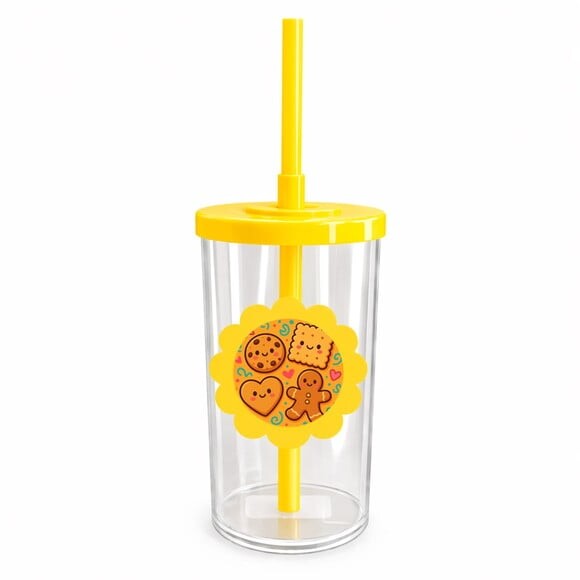 Copo Short Drink Flor Personalizado Biscoitinhos