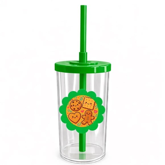 Copo Short Drink Flor Personalizado Biscoitinhos