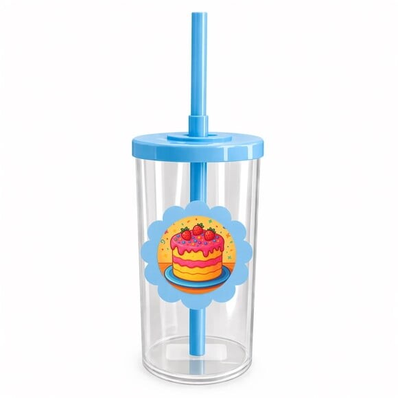 Copo Short Drink Flor Personalizado Bolo Confeitado