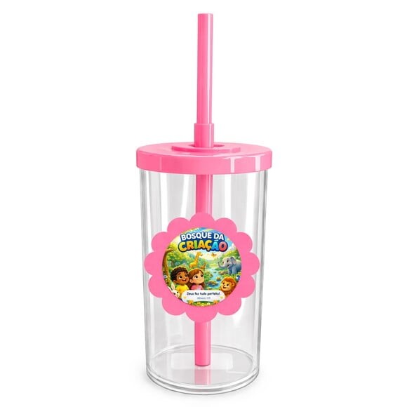 Copo Short Drink Flor Personalizado Bosque da Criação