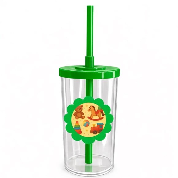 Copo Short Drink Flor Personalizado Brinquedos Clássicos