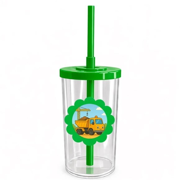 Copo Short Drink Flor Personalizado Caminhão Caçamba