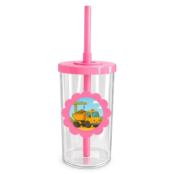 Copo Short Drink Flor Personalizado Caminhão Caçamba