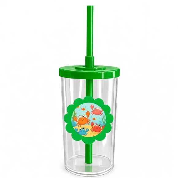 Copo Short Drink Flor Personalizado Caranguejinhos