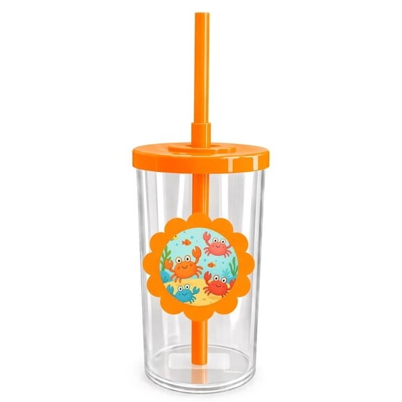 Copo Short Drink Flor Personalizado Caranguejinhos