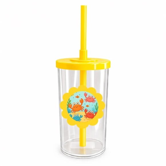 Copo Short Drink Flor Personalizado Caranguejinhos