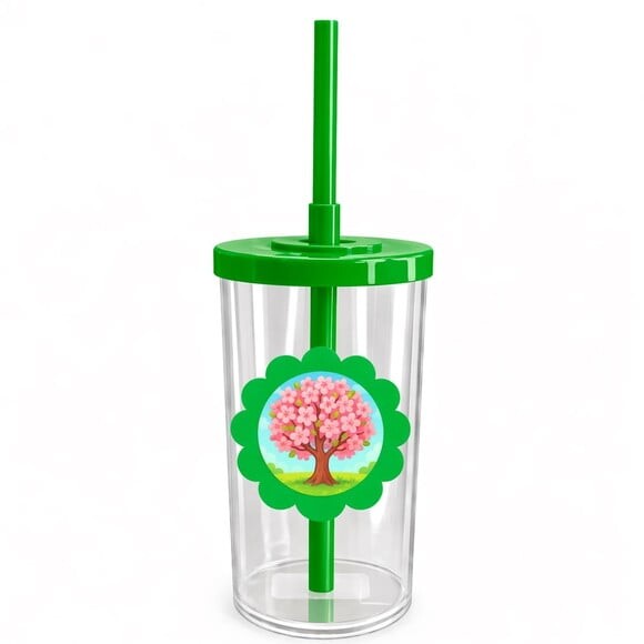 Copo Short Drink Flor Personalizado Cerejeira