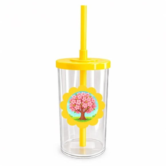 Copo Short Drink Flor Personalizado Cerejeira