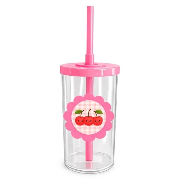 Copo Short Drink Flor Personalizado Cerejinha