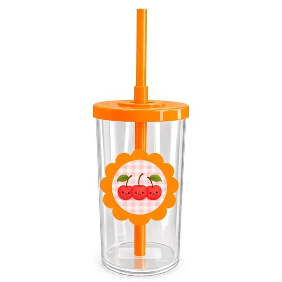 Copo Short Drink Flor Personalizado Cerejinha