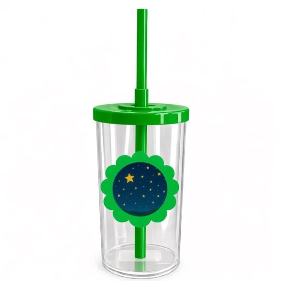 Copo Short Drink Flor Personalizado Céu Estrelado