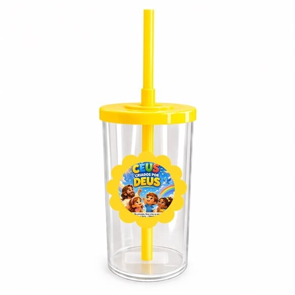Copo Short Drink Flor Personalizado Céus Criados Por Deus
