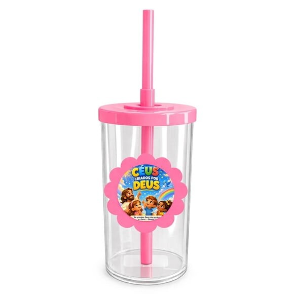 Copo Short Drink Flor Personalizado Céus Criados Por Deus