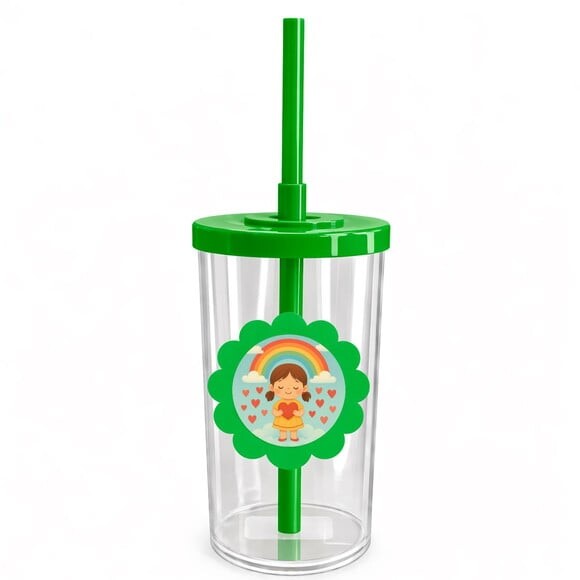 Copo Short Drink Flor Personalizado Chuva de Amor