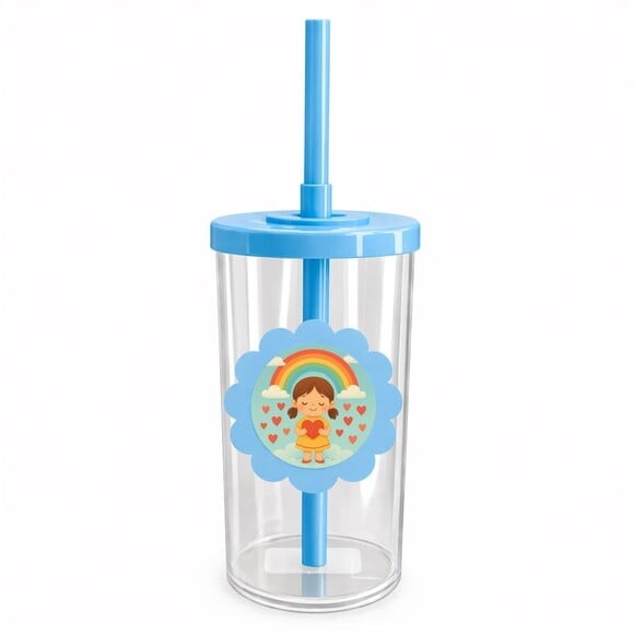 Copo Short Drink Flor Personalizado Chuva de Amor