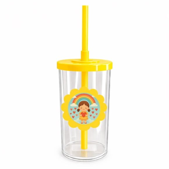 Copo Short Drink Flor Personalizado Chuva de Amor