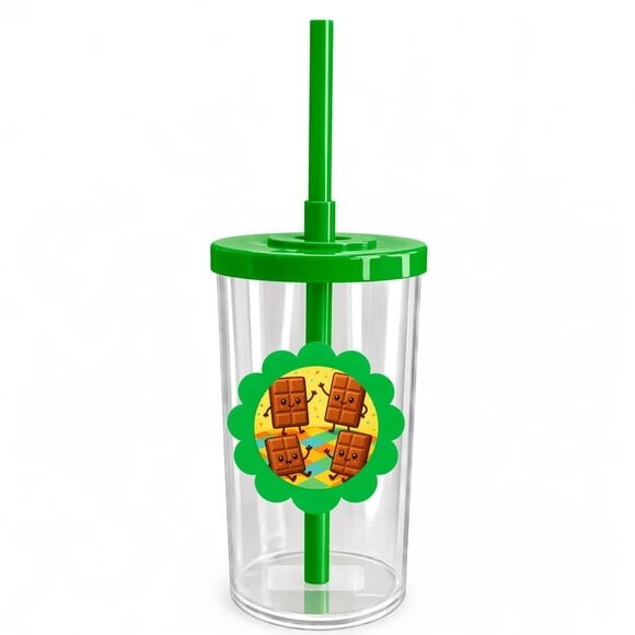 Copo Short Drink Flor Personalizado Chocolates