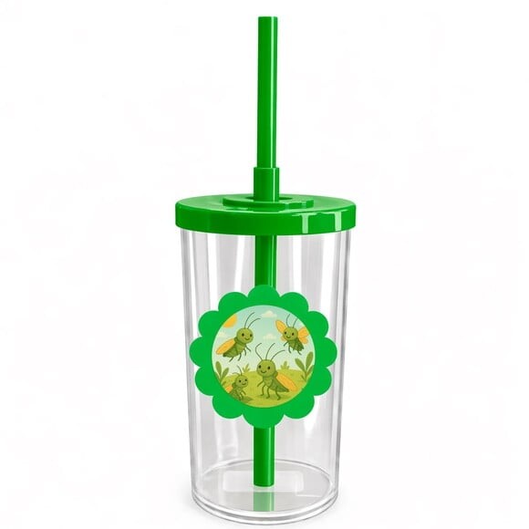 Copo Short Drink Flor Personalizado Cigarras