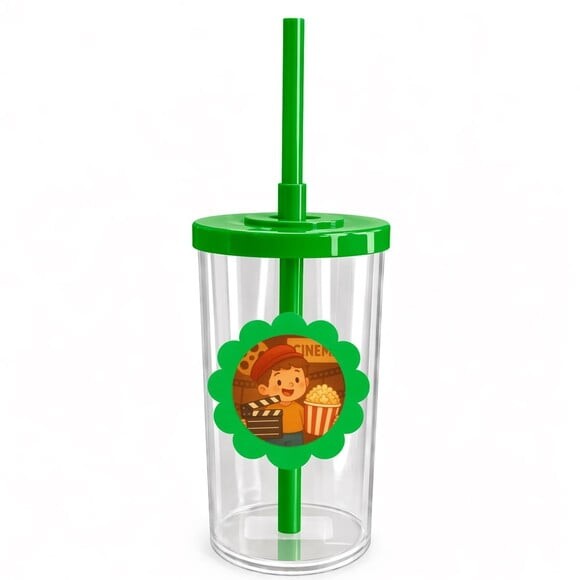 Copo Short Drink Flor Personalizado Cinema Antigo